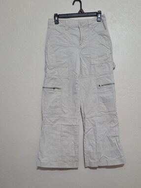 Sincerely Jules Light Beige Wide Leg Cargo Pants